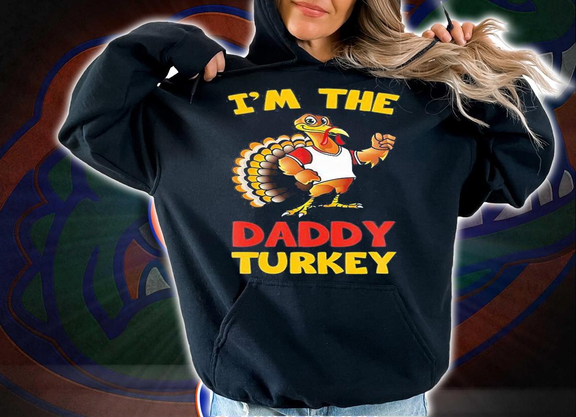 Daddy Turkey Matching Family Group Thanksgiving Gift T-Shirt