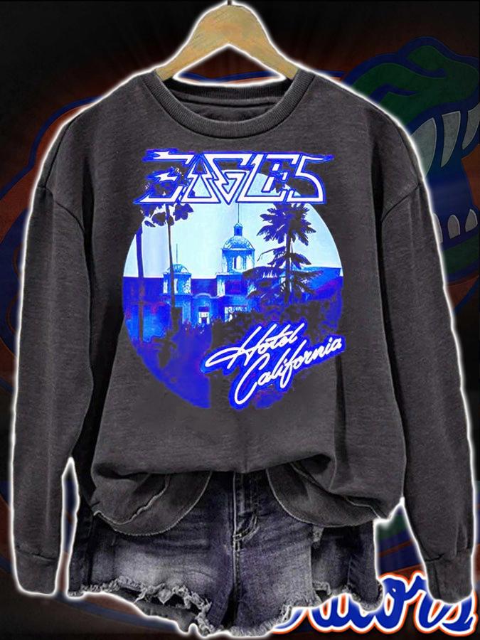 Eagles love Hotels California Band Music 50th years T-shirt sweatshirt