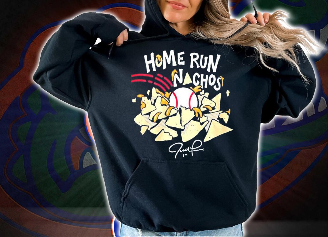 Home run nachos baseball signature shirt hoodie