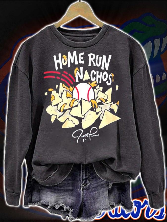 Home run nachos baseball signature shirt sweatshirt