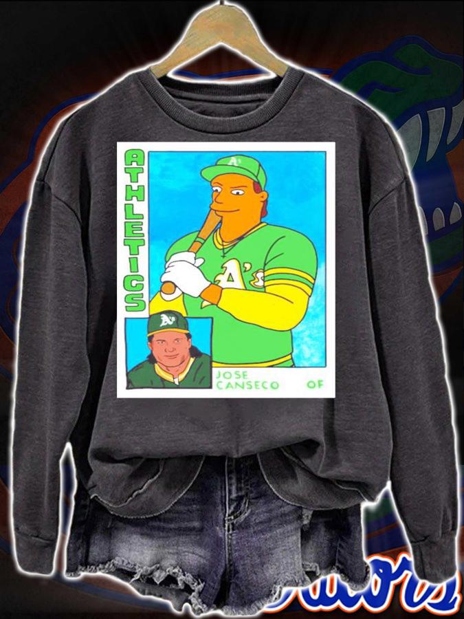 Homer at the Bat Jose Canseco Baseball Card Oakland shirt sweatshirt
