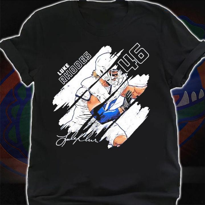 Indianapolis football Luke Rhodes signature shirt shirt