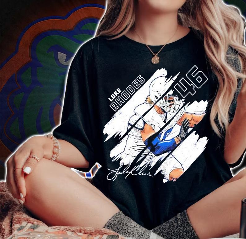 Indianapolis football Luke Rhodes signature shirt woman shirt