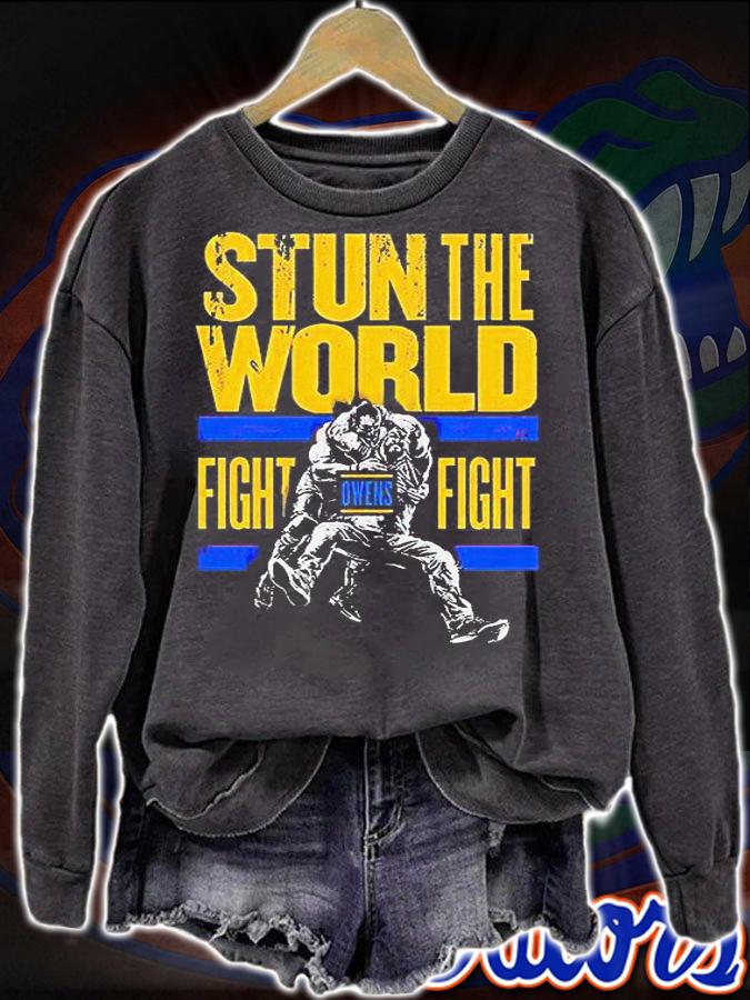 Kevin Owens stun the world fight fight T-shirt sweatshirt
