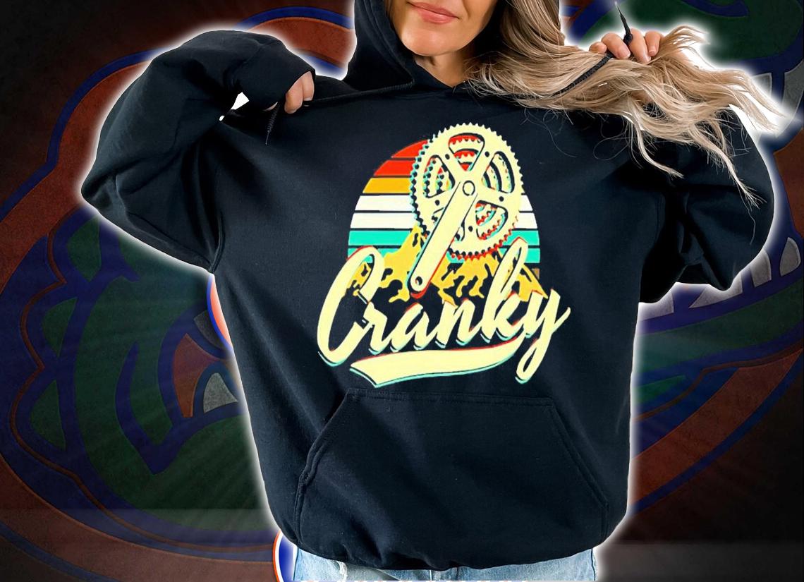 Mountain biking cranky vintage shirt