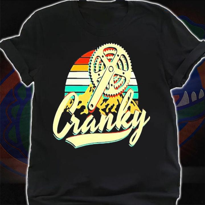 Mountain biking cranky vintage shirt