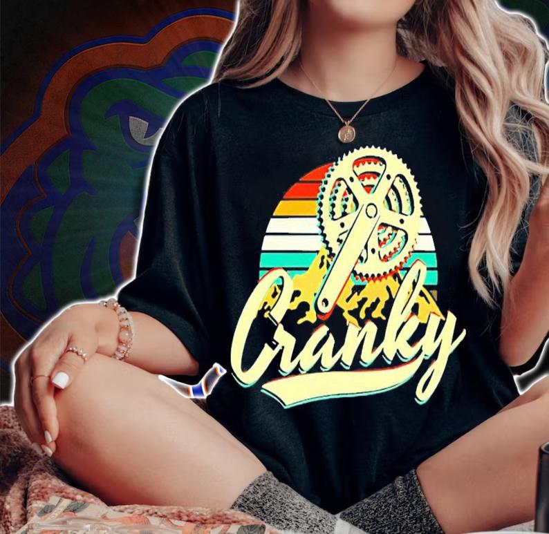 Mountain biking cranky vintage shirt