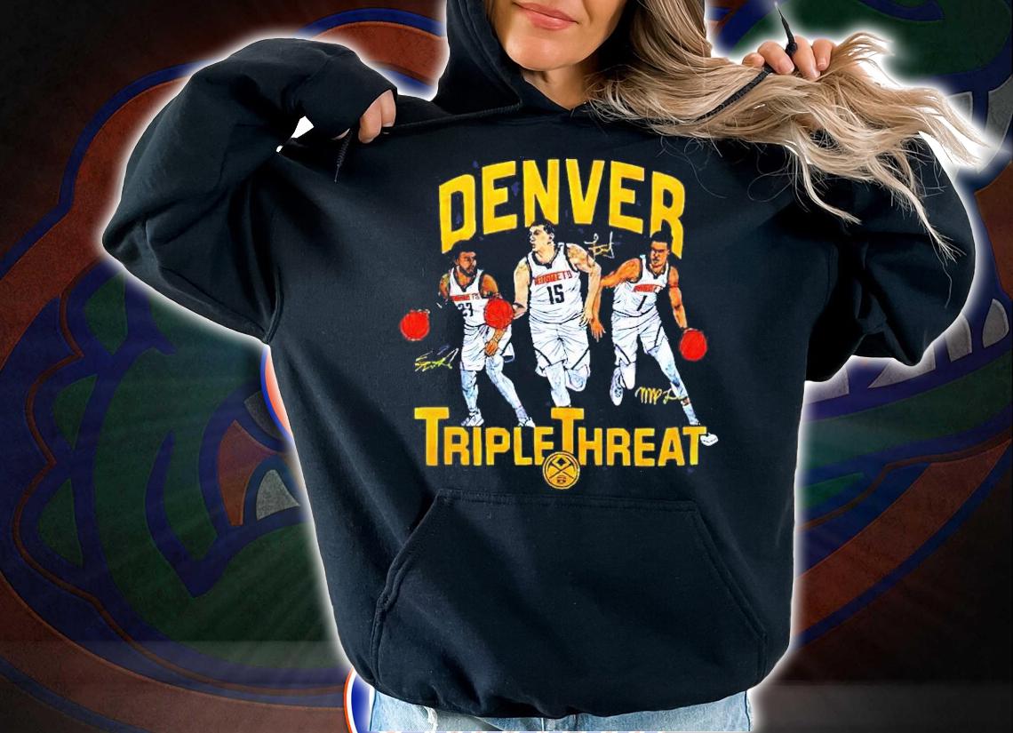 Nuggets Triple Threat Jokic Murray Porter signature shirt