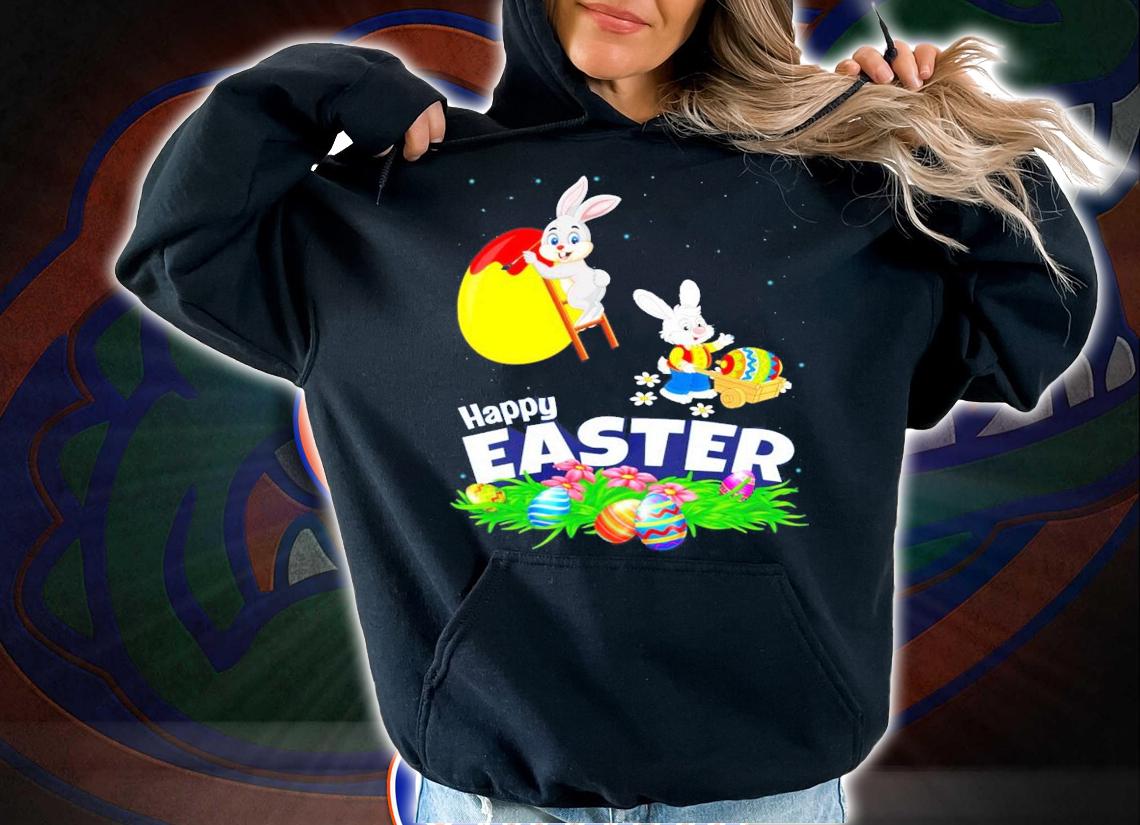Rabbit happy easter shirt hoodie