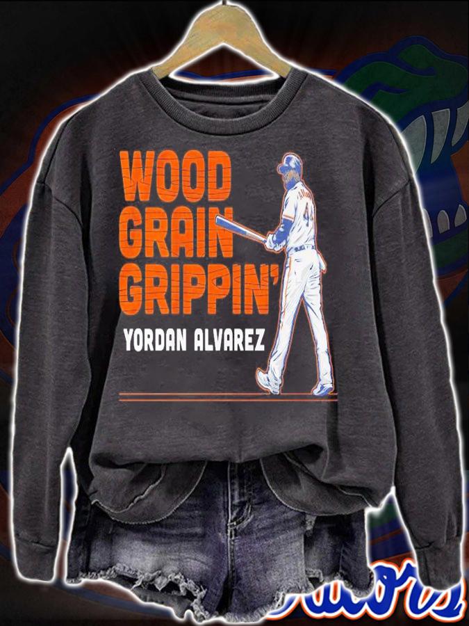 Wood Grain Grippin' Yordan Alvarez T-shirt