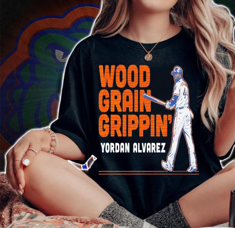 Wood Grain Grippin' Yordan Alvarez T-shirt