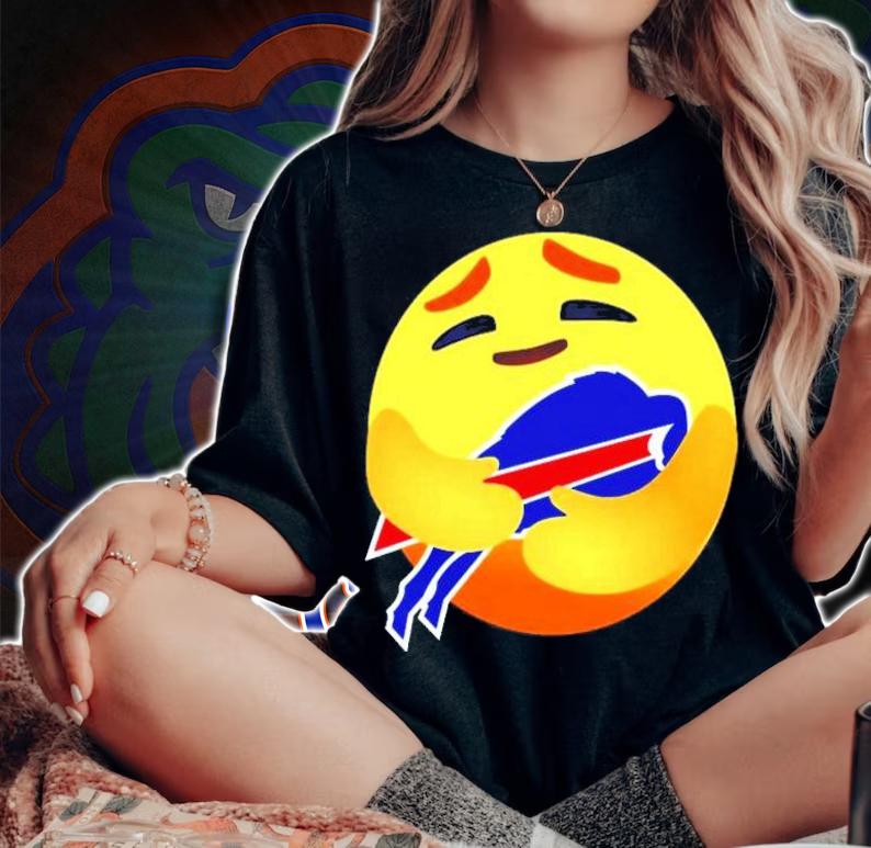 Love The Buffalo Bills love hug facebook care emoji NFL shirt