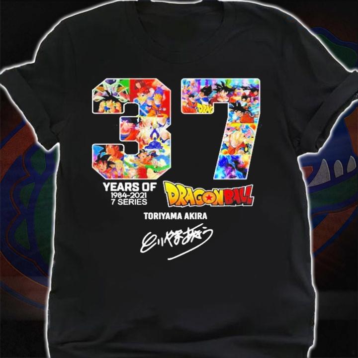 37 years of 1984 2021 7 series Dragon Ball Toriyama Akira signature shirt shirt