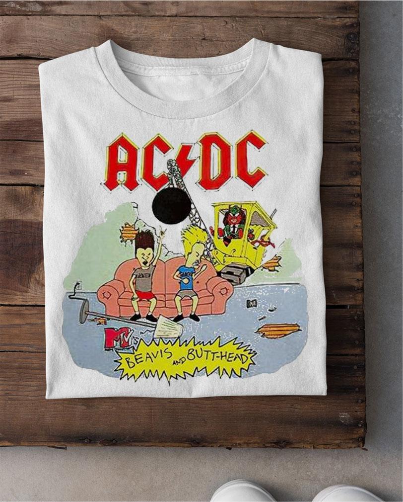 1996 Beavis and Butthead ACDC MTV Vintage T-shirt shirt