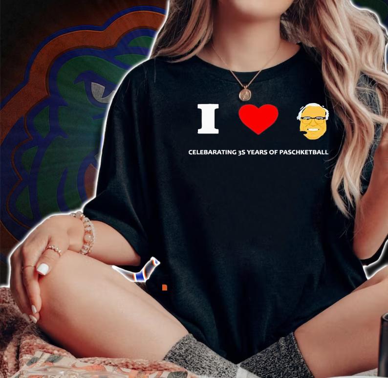 I love Jim Paschke celebrating 3s years of Paschketball shirt woman shirt