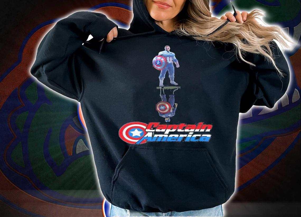 The Falcon Captain America water reflection mirror shirt hoodie