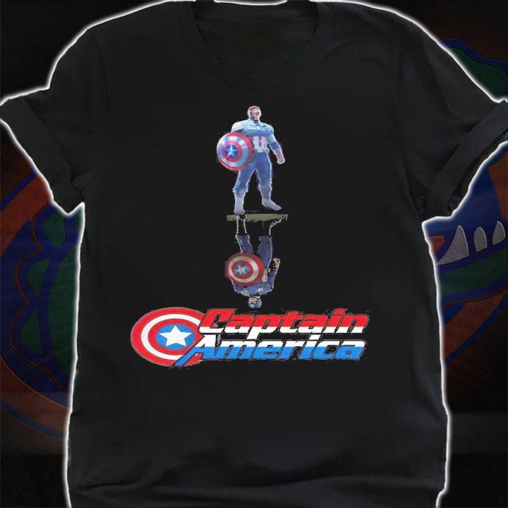 The Falcon Captain America water reflection mirror shirt shirt