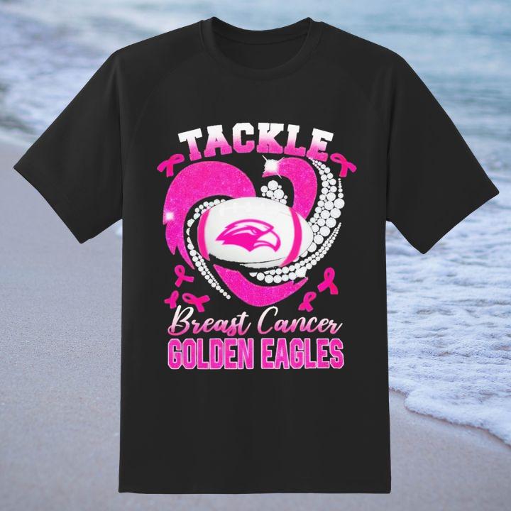 Tackle Breast Cancer Awareness Southern Miss Golden Eagles Football T-Shirt