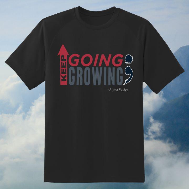 Official Keep Going Growing Alyssa Valdez T-Shirt