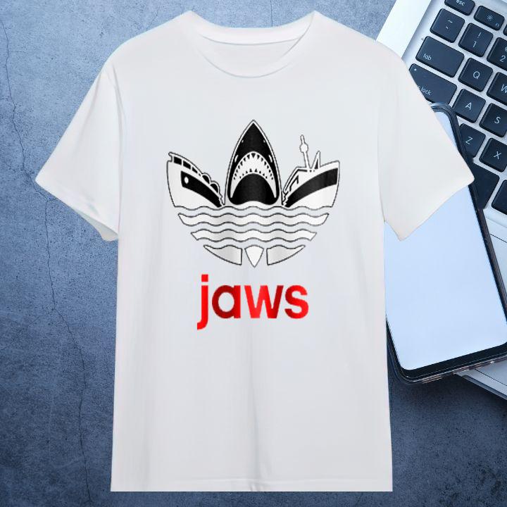 Shark Jaws Adidas Logo Shirt - Unleash Style and Power with Every Wear
