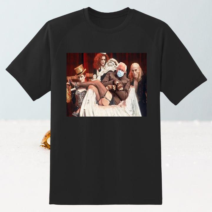 Rocky Horror Picture Show Bernie Sanders Mittens T-Shirt - Meme Apparel