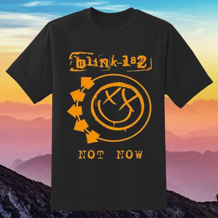 Premium Not Now Blink-182 Rock Band Album Greatest Hits T-Shirt