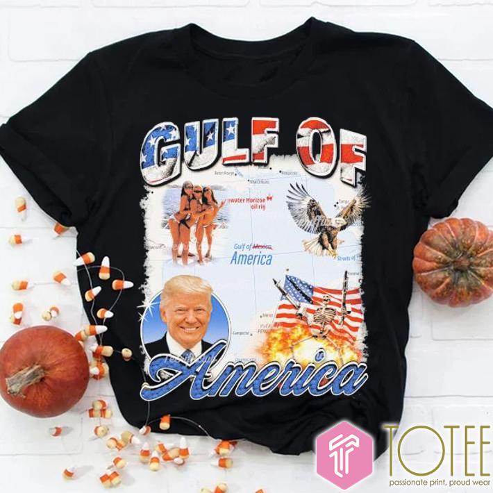 Trump Gulf Of America USA Flag T-Shirt