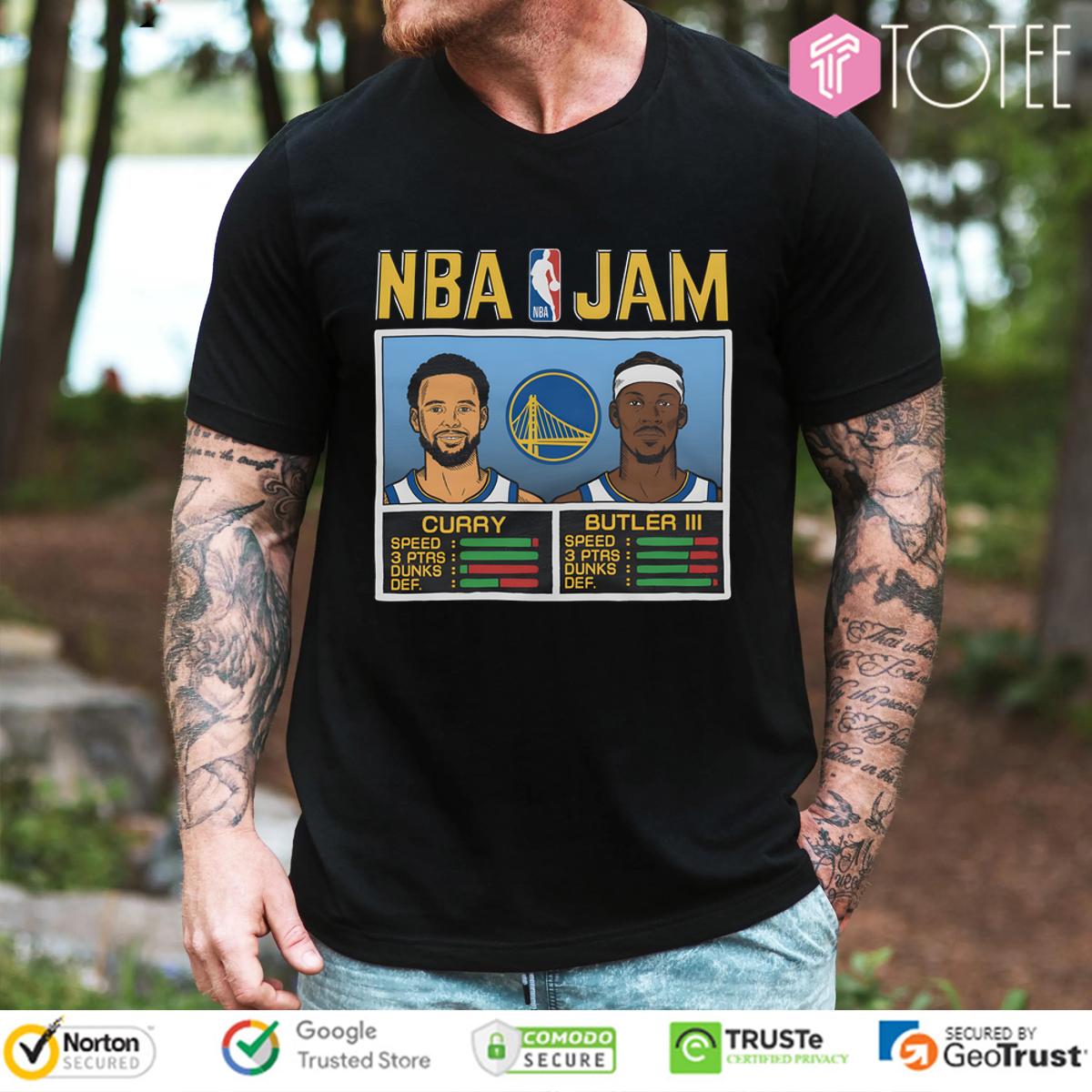 Nba Jam Golden State Warriors Steph Curry And Jimmy Butler Iii Shirt