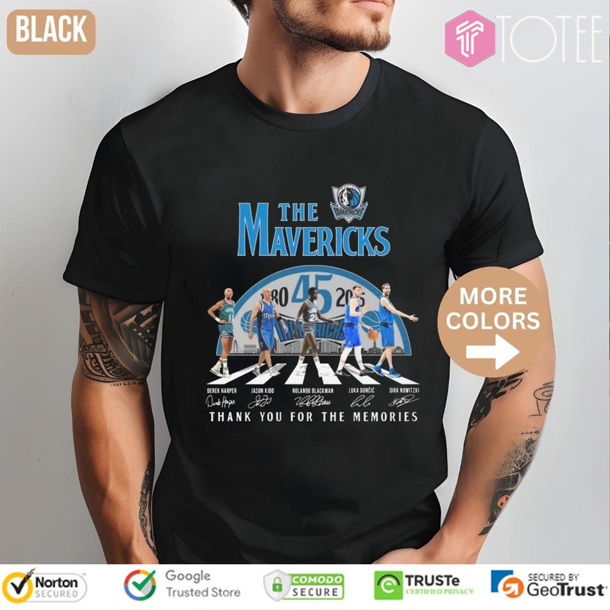 The Dallas Mavericks Abbey Road Signatures t-shirt