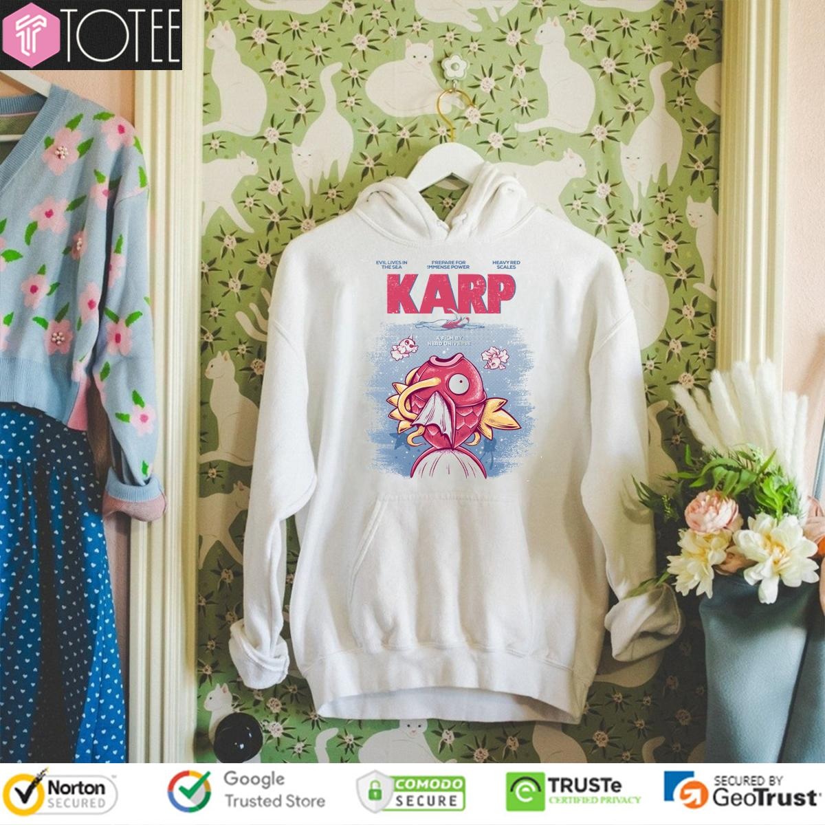 Karp Pokémon Magikarp Parody Jaws Film Hoodie